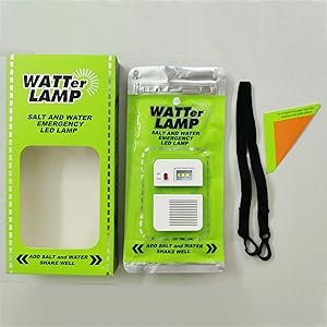 Salt Water Lamp Emergency Lighting Outdoor Lamp No Battery Pollution-Free Environmental Protection Lighting, Suitable for Outdoor Activities (1)