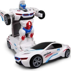 Transforming Rotating Robot Electric Deformation Car Universal Robot Movie Protagonist Music Light Deformation Car Kid Toys Gift