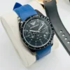 Men’s Round Wrist Watch – Classic Design, Timeless Precision - Blue | Black